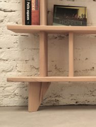 bibliotheque bois massif design