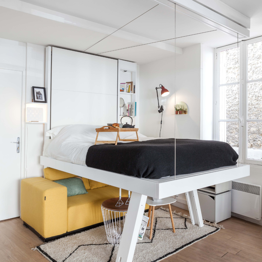 Lit escamotable au plafond bedUp® - gain de place et design