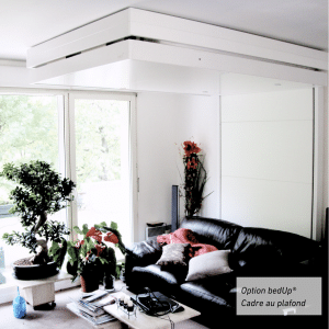 cacher le lit au plafond