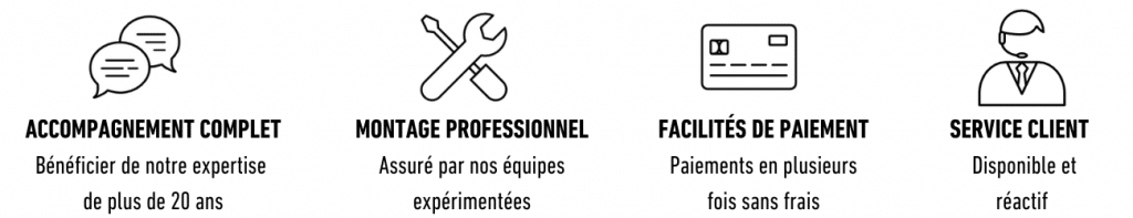 Accompagnement complet, montage professionnel, facilités de paiement et service client pour lit escamotable plafond bedUp®