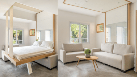 lit escamotable plafond gain de place