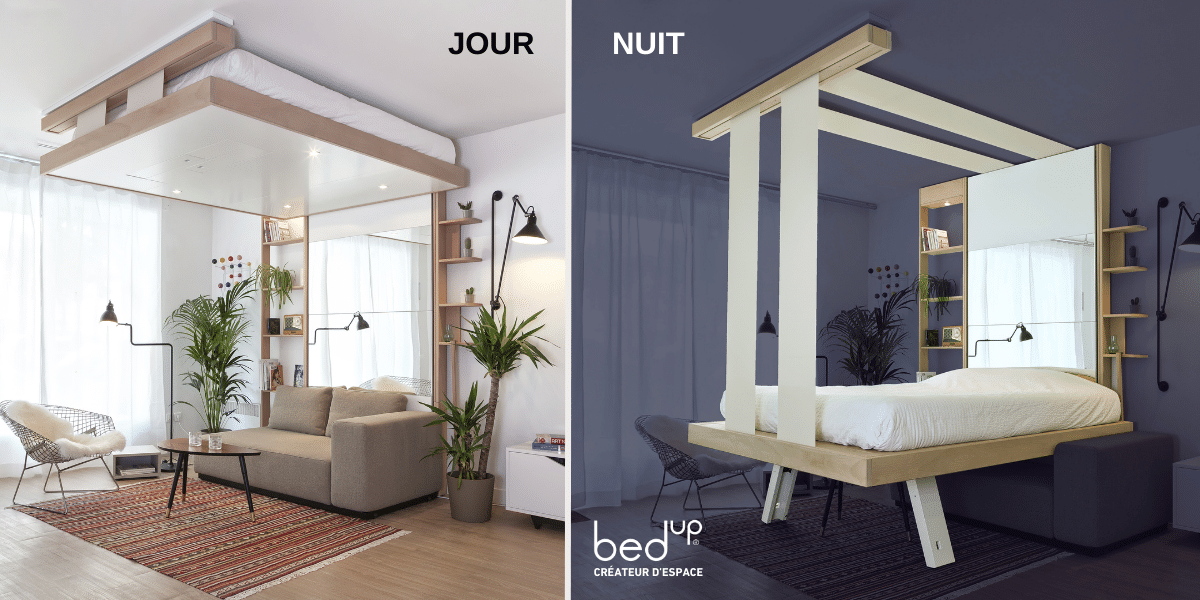 lit escamotable plafond
